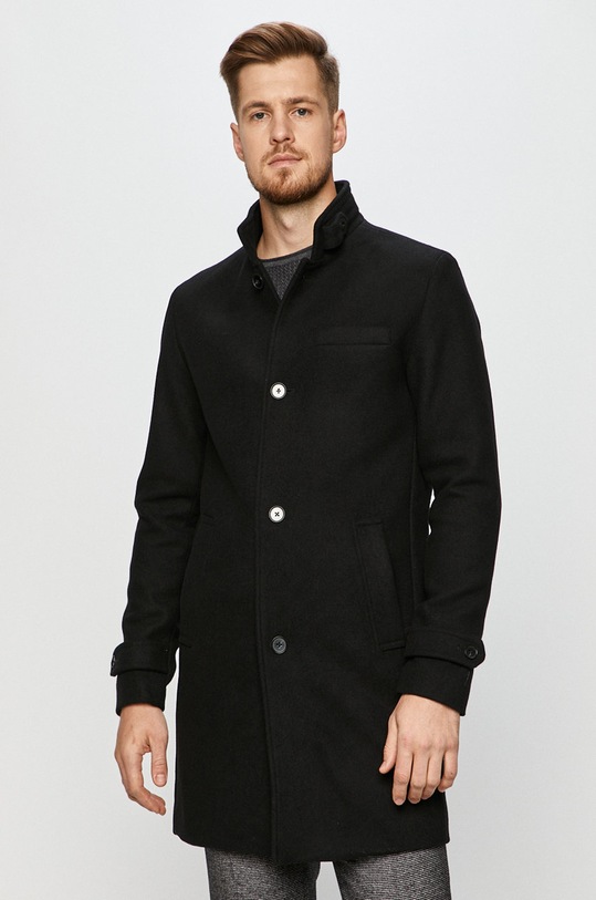 Premium by Jack&Jones - Palton cu captuseala negru 12177644