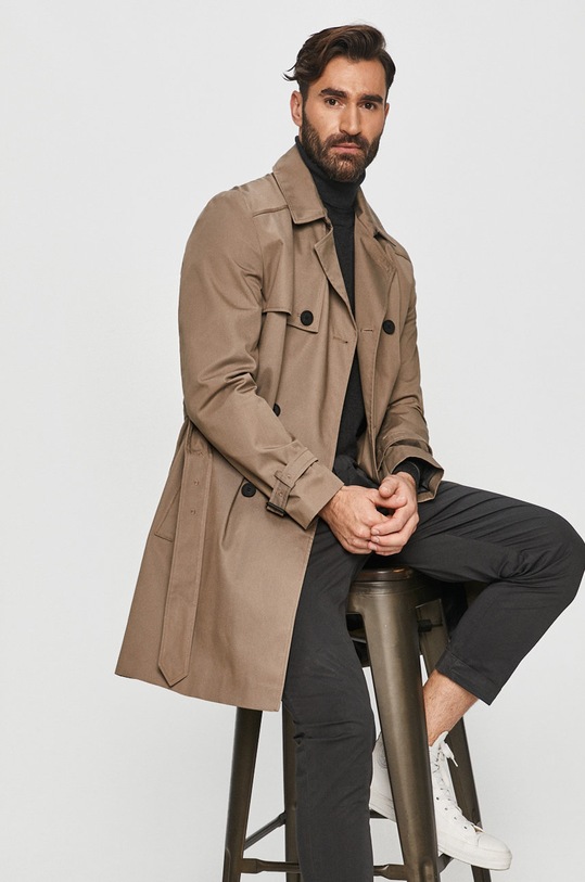 Hugo - Kabát nezateplené šedá 50435785