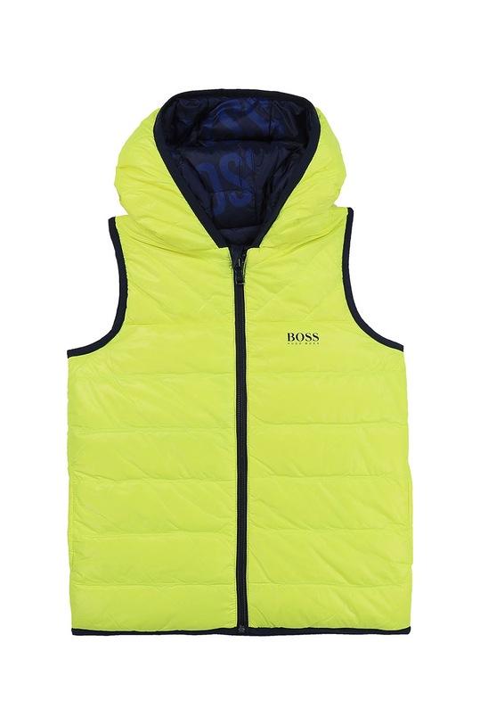 Boss - Dětská oboustranná vesta 164-176 cm s podšívkou zelená J26415