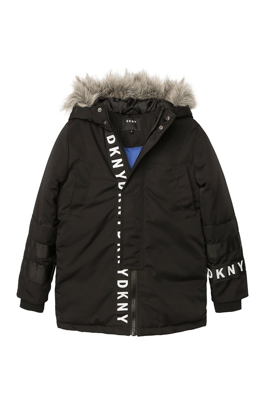 Dkny - Geaca copii cu captuseala negru D26333