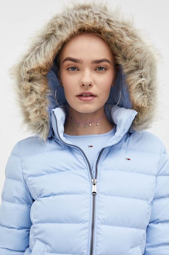 Пухова куртка Tommy Jeans блакитний DW0DW08588