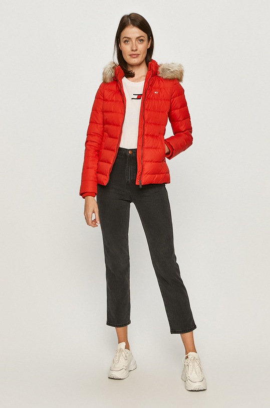 Tommy Jeans - Páperová bunda DW0DW08588 červená AW23