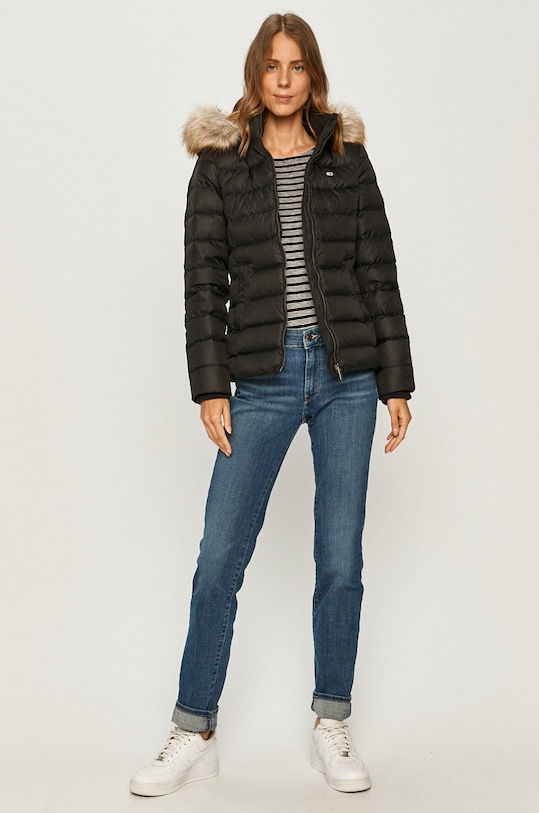 Tommy Jeans geacă de puf DW0DW08588 negru AW23