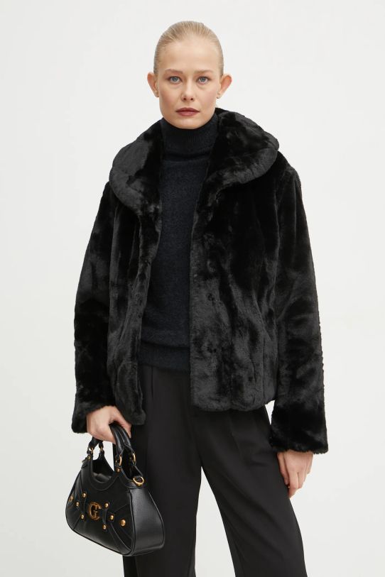 Guess Jeans kurtka bez kaptura czarny W0BL0N.WDCH0