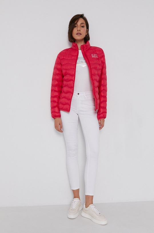 Bunda EA7 Emporio Armani jemné zateplenie ružová 8NTB21.TN12Z
