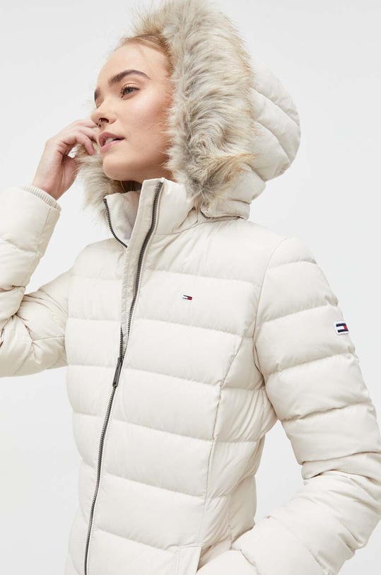 Tommy Jeans kurtka puchowa beżowy DW0DW09060