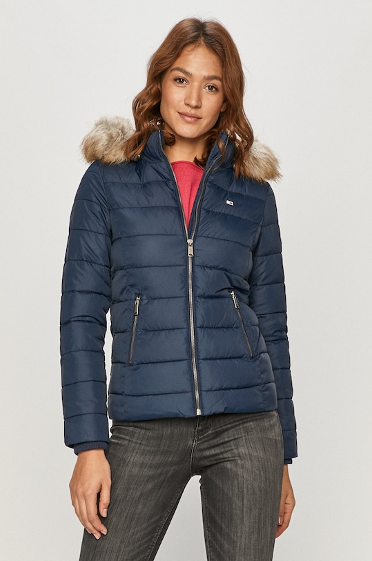 Tommy Jeans - Jakna s kapuljačom mornarsko plava DW0DW09062