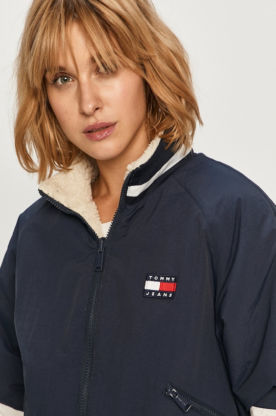 Tommy Jeans - Obojstranná bunda DW0DW08847 biela