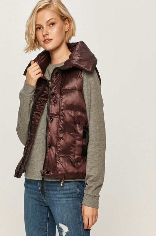 G-Star vestă cu captuseala burgundia D17601.C360.1545