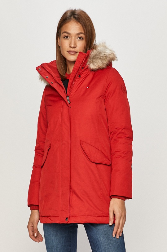 Tommy Hilfiger - Bunda zateplené červená WW0WW28627
