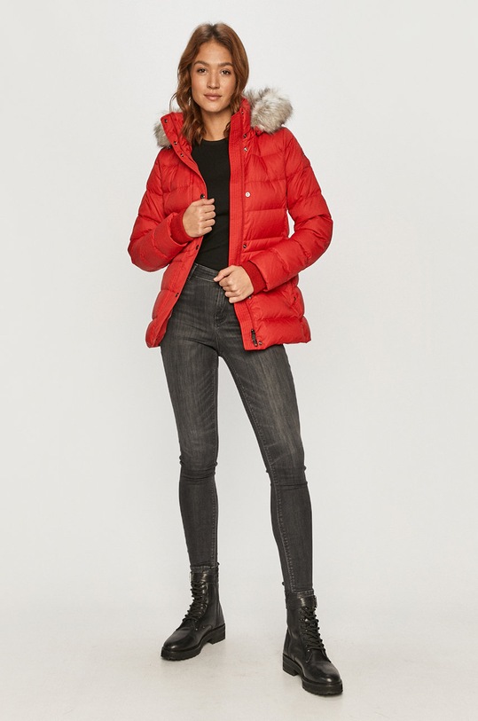 Tommy Hilfiger - Geaca de puf WW0WW28610 rosu AW20