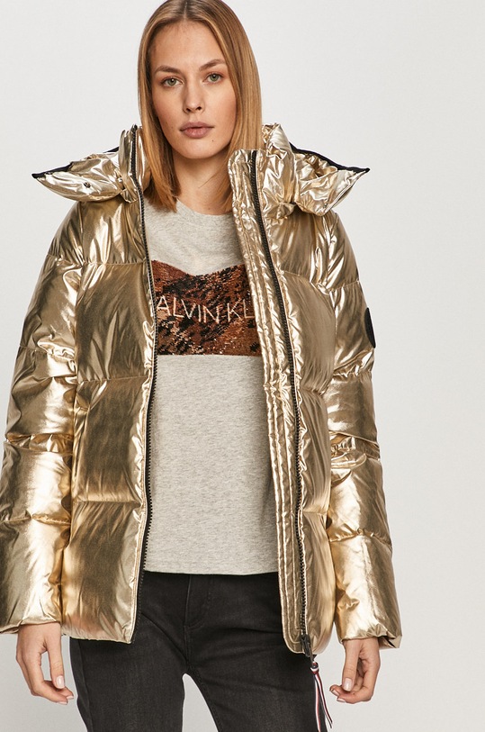 Tommy Hilfiger - Пухова куртка з утепленням золотий WW0WW29691