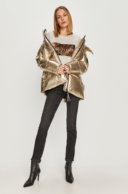 Tommy Hilfiger - Пухова куртка WW0WW29691 золотий AW20