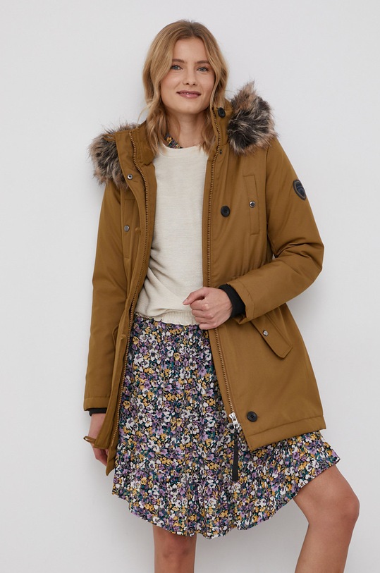 Only - Kurtka z podszewką zielony 15213755