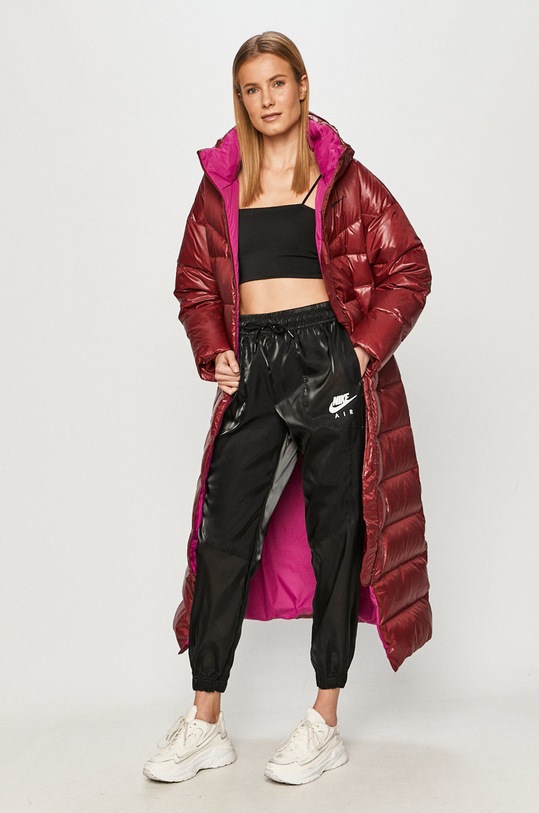 Nike Sportswear - Geaca de puf cu captuseala burgundia CU5820