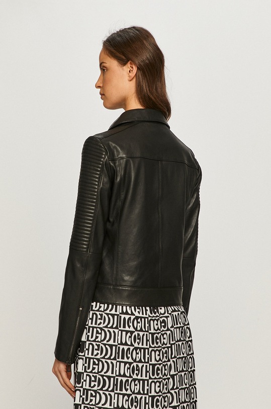 Odzież HUGO - Ramoneska skórzana Labaia 50436003 50436003 czarny