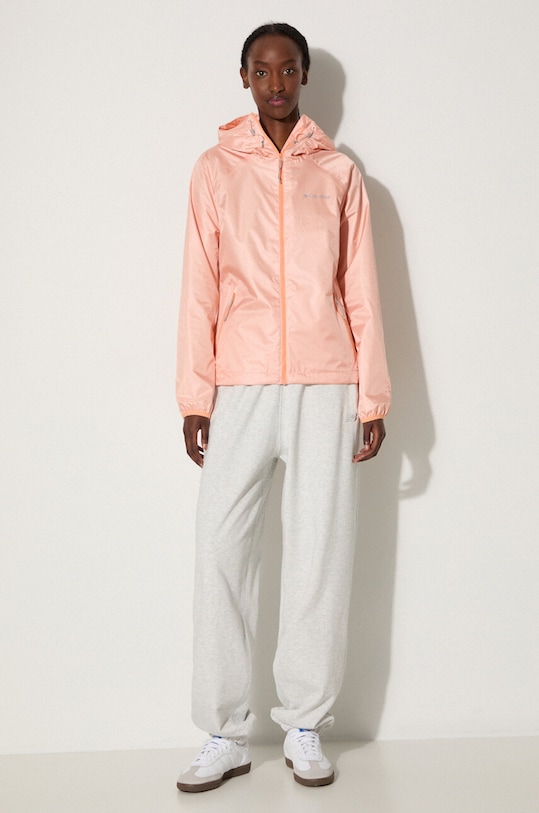 Columbia rain jacket Ulica Jacket 1718001 orange SS23