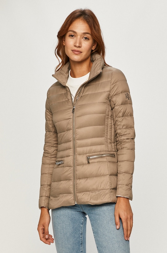 Lauren Ralph Lauren - Péřová bunda přechodné béžová 297821726003