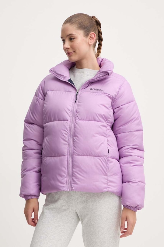 Columbia geacă Puffect Jacket cu captuseala violet 1864781