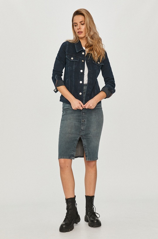 Tommy Jeans - Kurtka jeansowa DW0DW09059 DW0DW09059 granatowy AW20