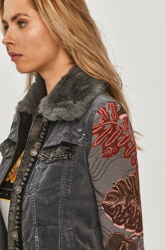 Desigual - Bunda 20WWEN15 sivá