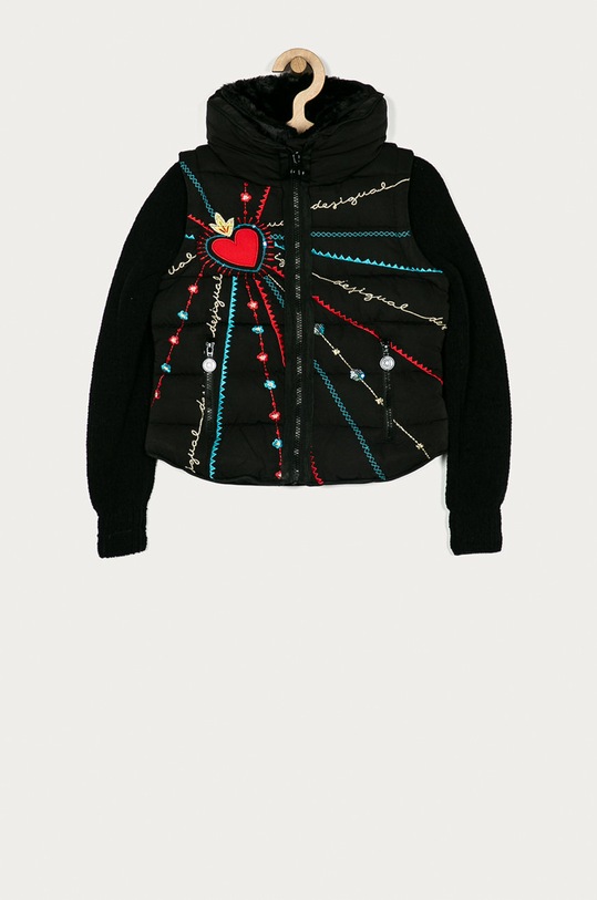 Desigual - Dětská bunda 104-164 cm s podšívkou černá 20WGEW20