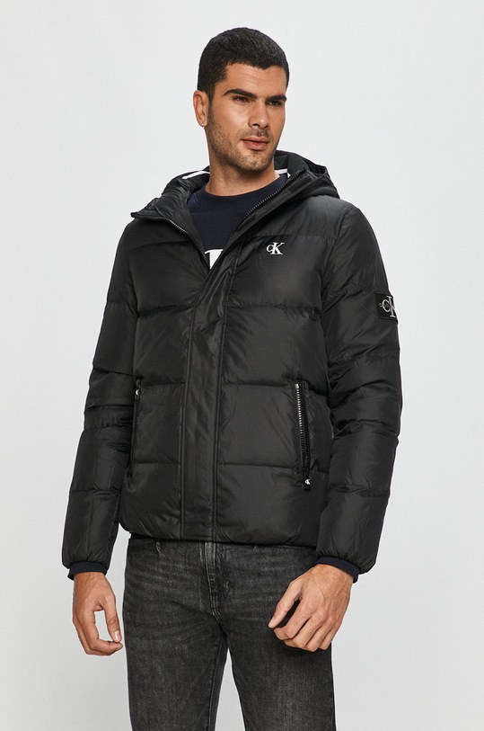 Calvin Klein Jeans - Geaca de puf cu captuseala negru J30J315674