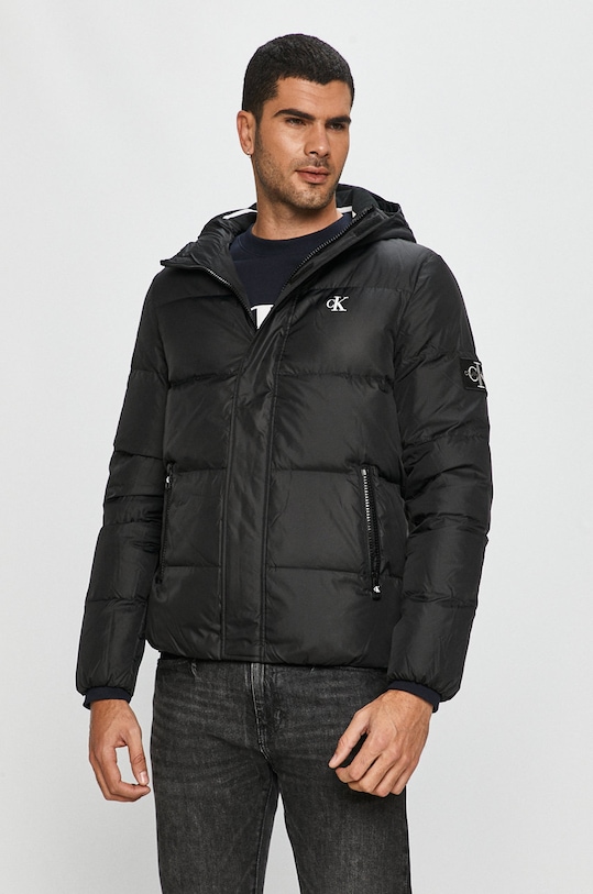 Calvin Klein Jeans - Geaca de puf cu captuseala negru J30J315674