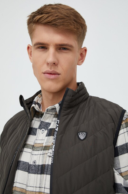 Пуховая безрукавка EA7 Emporio Armani зелёный 8NPQ03.PNE1Z