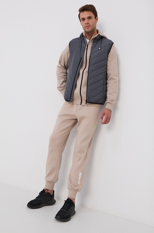 Péřová vesta EA7 Emporio Armani 8NPQ03.PNE1Z šedá AA00