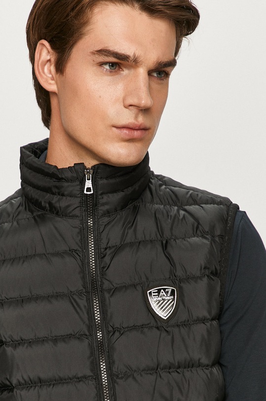 EA7 Emporio Armani - Bezrękawnik puchowy 6HPQ02.PN22Z czarny 6HPQ02.PN22Z