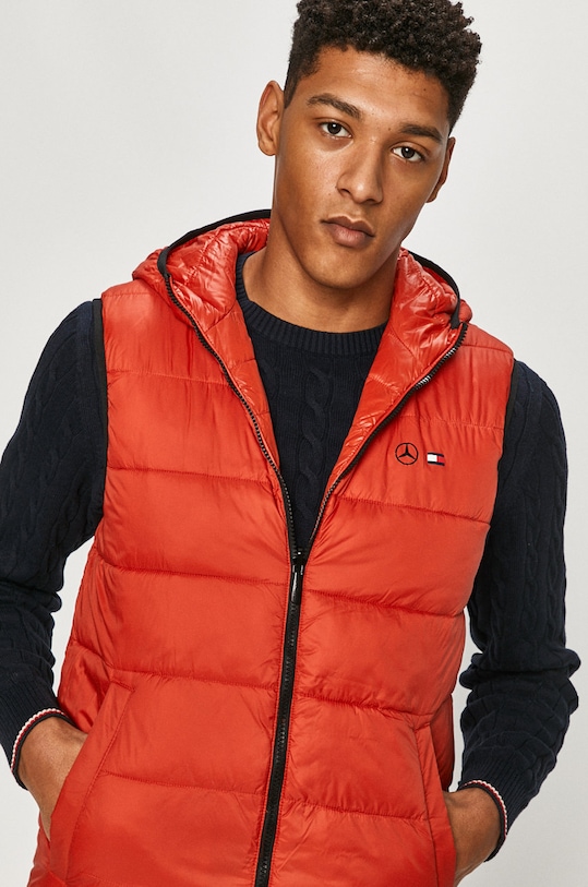 Tommy Hilfiger Tailored - Bezrękawnik dwustronny X Mercedes Benz pozostałe czerwony TT0TT07879