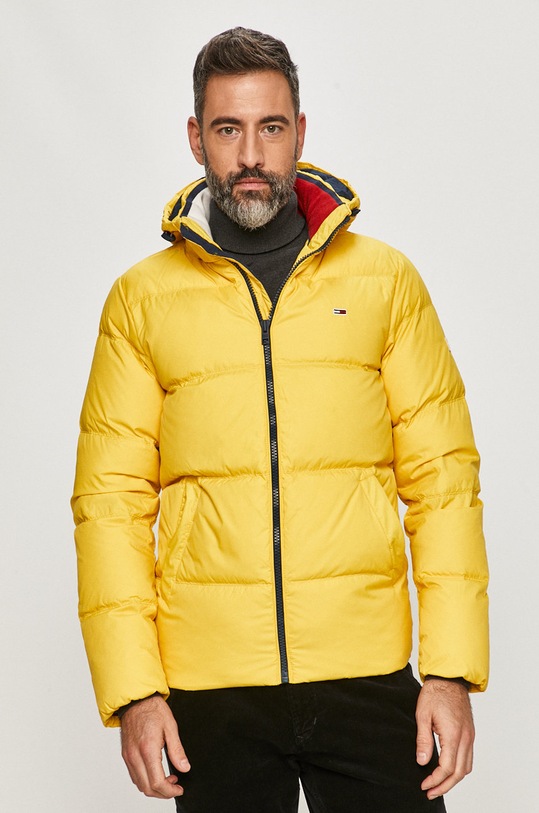 Tommy Jeans - Páperová bunda žltá DM0DM08762