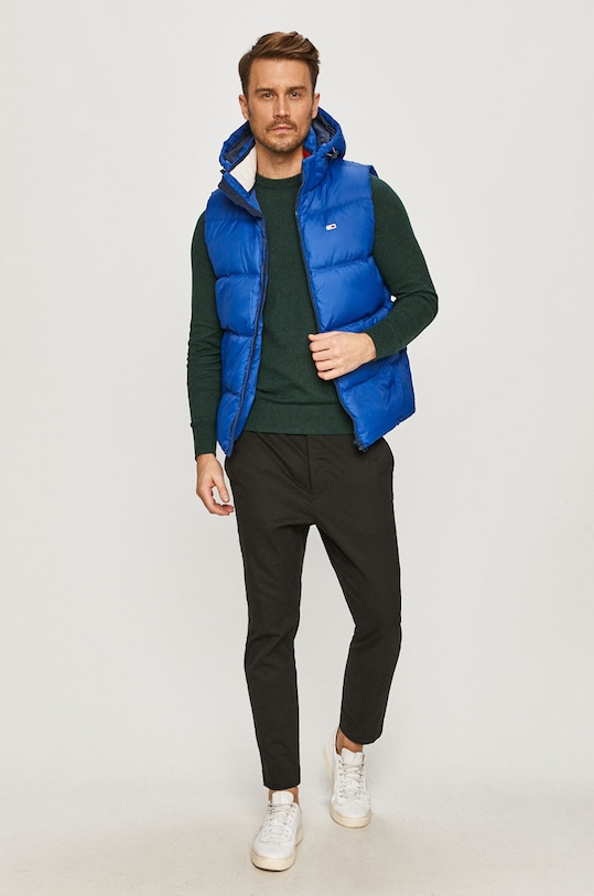 Tommy Jeans - Páperová vesta DM0DM09374 modrá AW20
