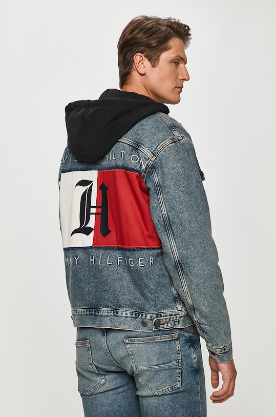 Tommy Hilfiger - Kurtka jeansowa x Lewis Hamilton pozostałe niebieski MW0MW15303