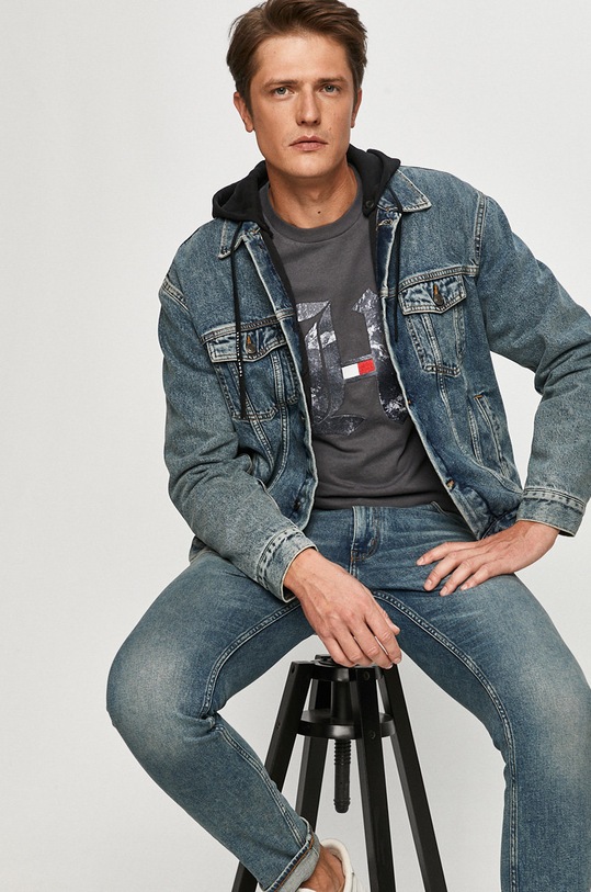 Odzież Tommy Hilfiger - Kurtka jeansowa x Lewis Hamilton MW0MW15303 niebieski