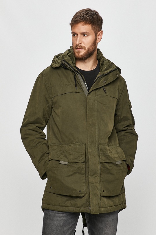 Pepe Jeans - Parka Byron pozostałe zielony PM402295