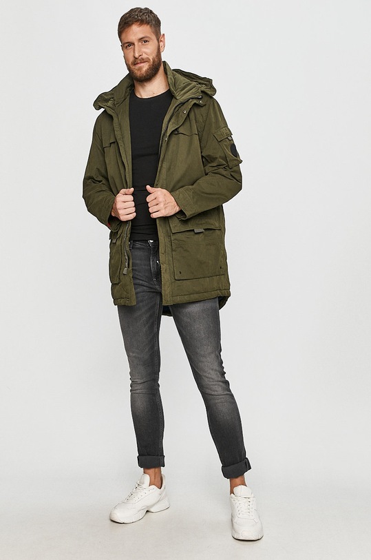 Pepe Jeans - Parka Byron PM402295 zielony AW20