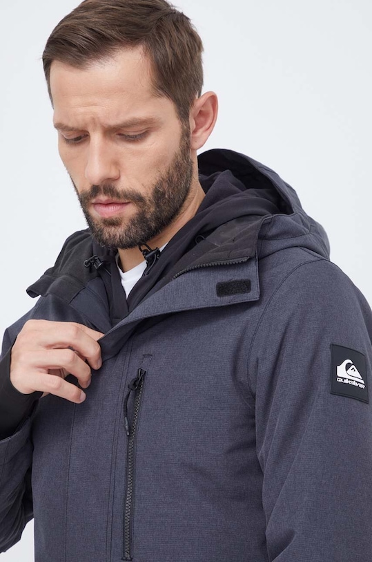 Quiksilver geaca Mission Solid gri EQYTJ03266