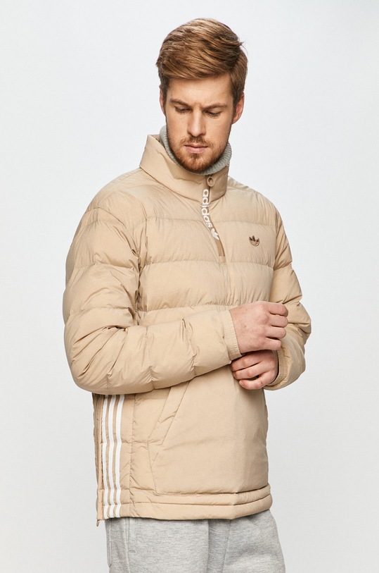 adidas Originals - Kurtka puchowa GE1289 bez kaptura beżowy GE1289
