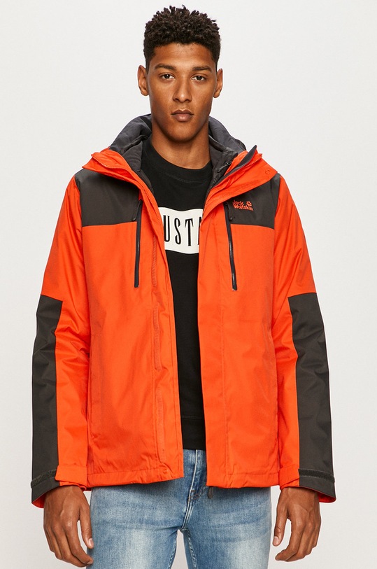 Jack Wolfskin - Rövid kabát enyhén szigetelt narancssárga 1108392