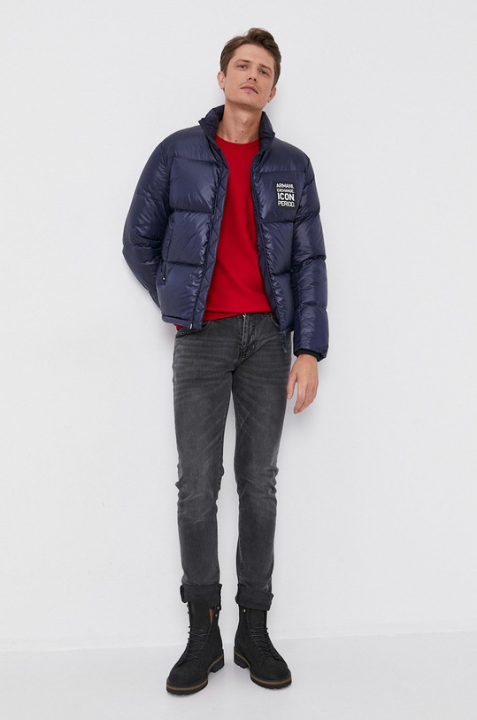 Armani Exchange Geacă de puf cu captuseala bleumarin 8NZBP2.ZNYNZ.NOS