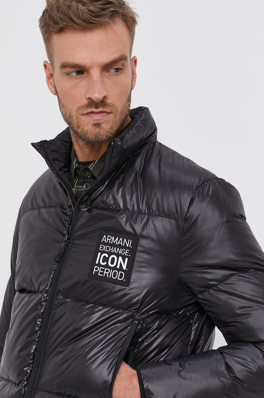 Péřová bunda Armani Exchange černá 8NZBP2.ZNYNZ.NOS