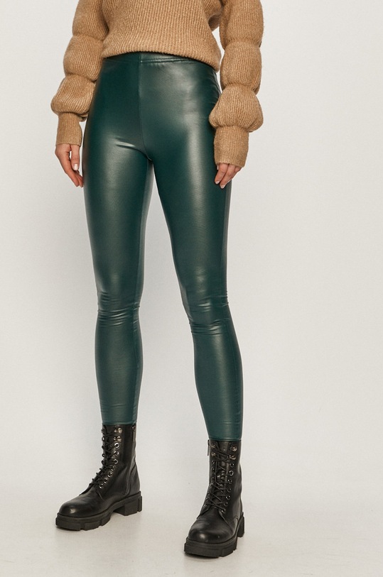 Jacqueline de Yong - Legginsy z elastanem zielony 15216595
