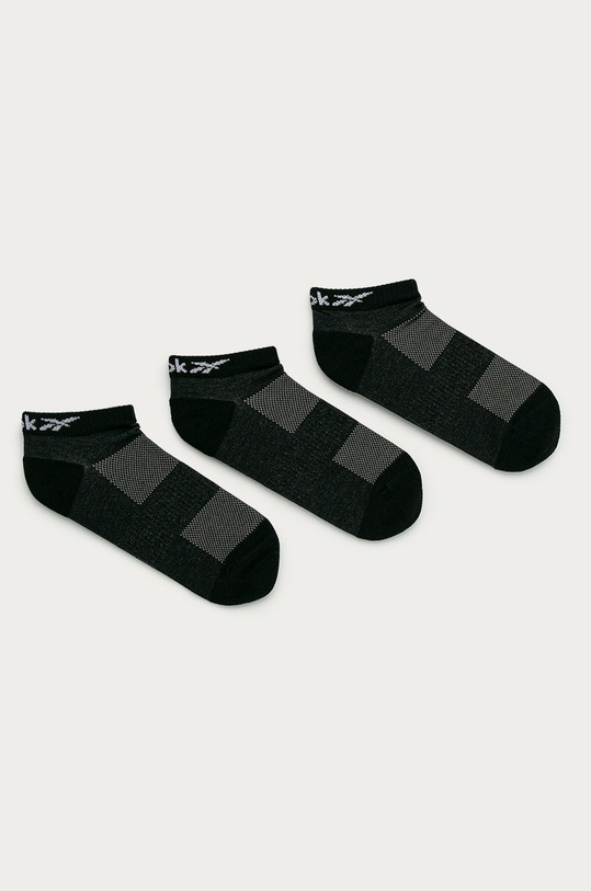 Reebok - Μικρές κάλτσες (3-pack) κοντές κάλτσες μαύρο GH0408.D