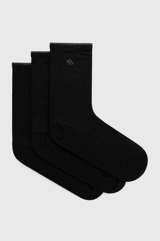 Ponožky Lauren Ralph Lauren dlouhé ponožky černá 454825133001