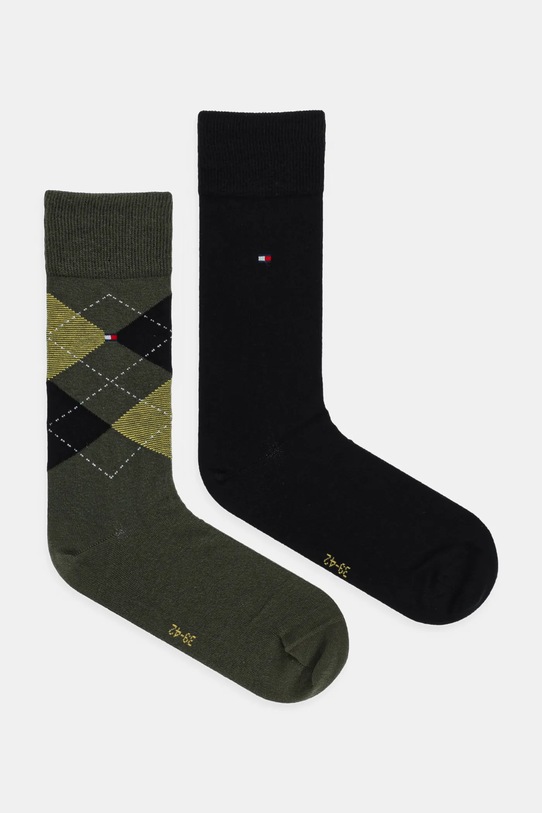 Tommy Hilfiger skarpetki 2-pack skarpetki długie zielony 100001495