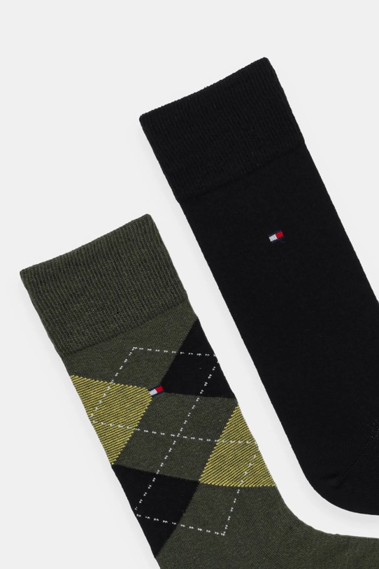 Tommy Hilfiger skarpetki 2-pack 100001495 zielony AW25