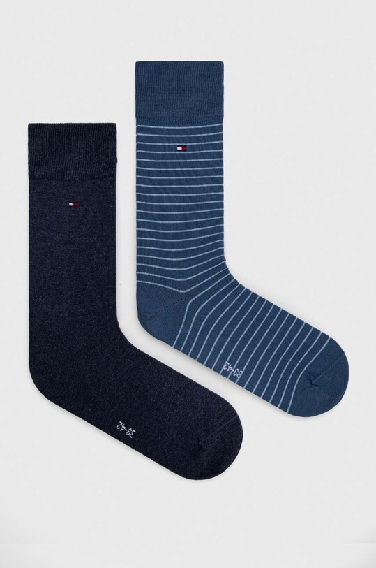 Ponožky Tommy Hilfiger dlouhé ponožky námořnická modř 100001496