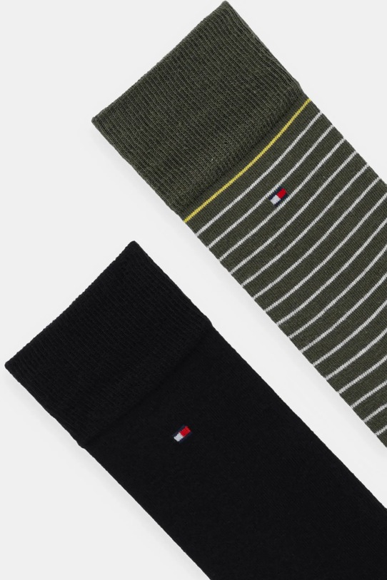 Tommy Hilfiger skarpetki 2-pack 100001496 zielony AW25